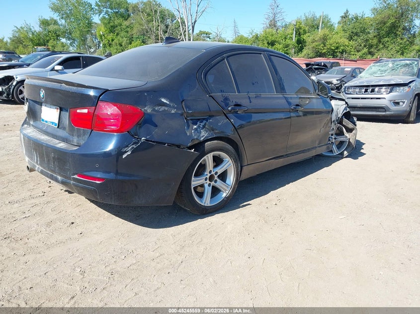 2014 BMW 3er VIN WBA3B3C59EJ980391 IAAI salvage auction — FRONT & REAR, Salvage Title, sold $575 on 2026-07-09 (photo 4)