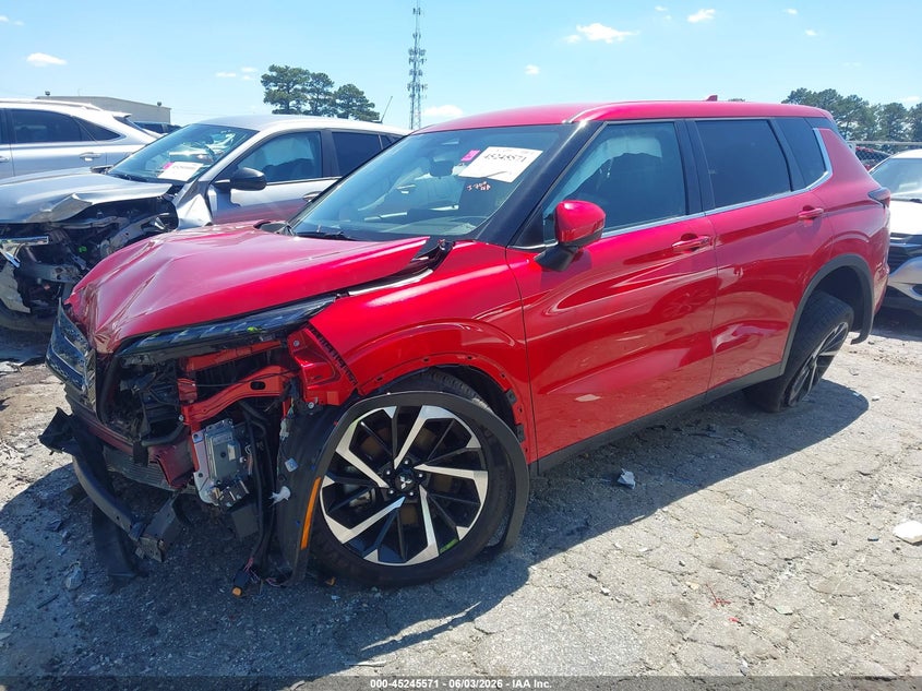 2024 Mitsubishi Outlander VIN JA4J3VA85RZ042020 IAAI salvage auction — FRONT & REAR, Bill Of Sale (Georgia), sold $25 on 2026-07-22 (photo 2)