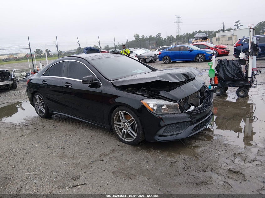 2018 Mercedes-benz Cla-klasse VIN WDDSJ4EB6JN528806 IAAI salvage auction — FRONT END, Salvage Title, sold $4,800 on 2026-07-17 (photo 1)