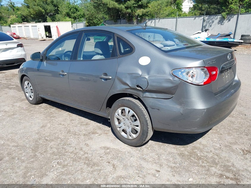2010 Hyundai Elantra VIN KMHDU4AD1AU082163 IAAI salvage auction — LEFT REAR, Salvage (New Jersey), sold $300 on 2026-07-07 (photo 3)