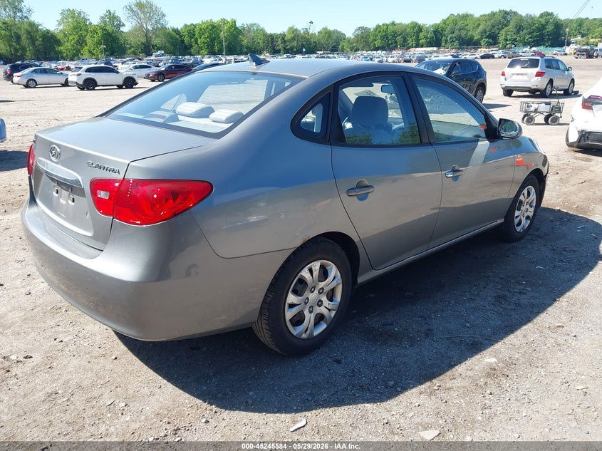 2010 Hyundai Elantra VIN KMHDU4AD1AU082163 IAAI salvage auction — LEFT REAR, Salvage (New Jersey), sold $300 on 2026-07-07 (photo 4)