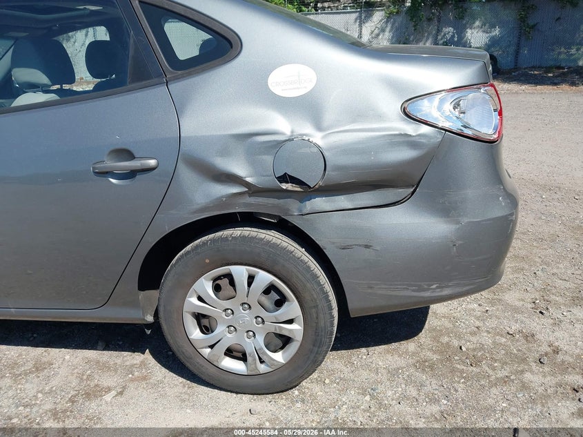 2010 Hyundai Elantra VIN KMHDU4AD1AU082163 IAAI salvage auction — LEFT REAR, Salvage (New Jersey), sold $300 on 2026-07-07 (photo 6)