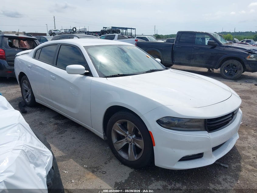 2016 Dodge Charger VIN 2C3CDXHG4GH335008 IAAI salvage auction — HAIL, Salvage Title, sold $4,100 on 2026-07-28 (photo 1)