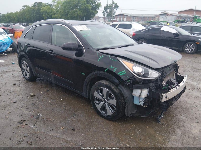 2019 Kia Niro VIN KNDCB3LC9K5295328 IAAI salvage auction — FRONT END, Salvage Title, sold $2,400 on 2026-07-16 (photo 1)