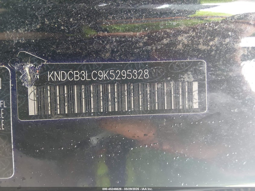2019 Kia Niro VIN KNDCB3LC9K5295328 IAAI salvage auction — FRONT END, Salvage Title, sold $2,400 on 2026-07-16 (photo 9)