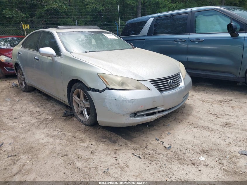 2009 Lexus ES VIN JTHBJ46G892326257 IAAI salvage auction — NORMAL WEAR, Clear (South Carolina), sold $925 on 2026-07-07 (photo 1)