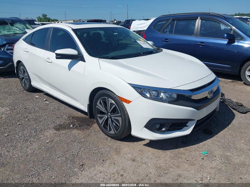 2018 Honda Civic VIN JHMFC1F74JX035594 IAAI salvage auction — HAIL, Salvage Title, sold $3,500 on 2026-07-21 (photo 1)