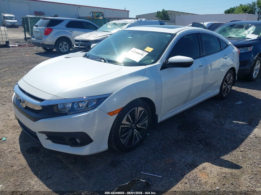 2018 Honda Civic VIN JHMFC1F74JX035594 IAAI salvage auction — HAIL, Salvage Title, sold $3,500 on 2026-07-21 (photo 2)
