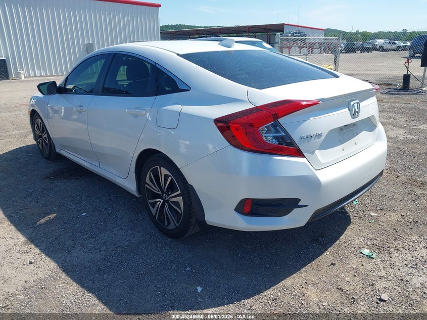2018 Honda Civic VIN JHMFC1F74JX035594 IAAI salvage auction — HAIL, Salvage Title, sold $3,500 on 2026-07-21 (photo 3)