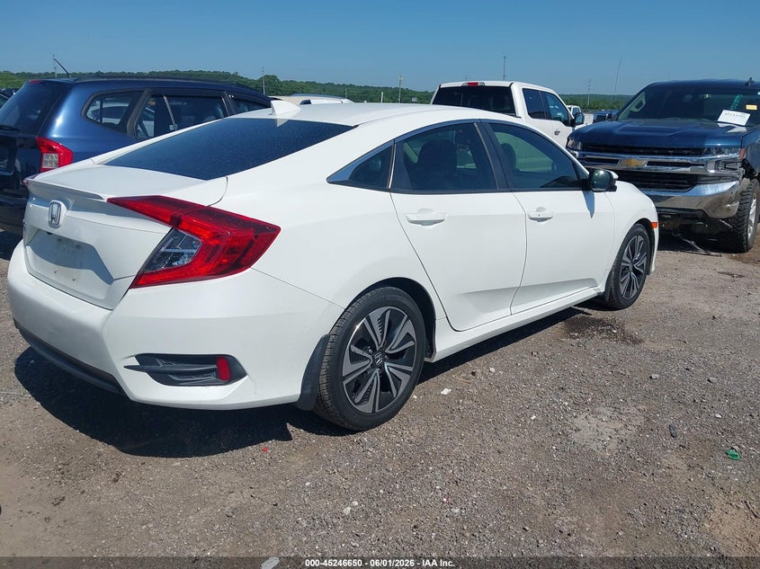2018 Honda Civic VIN JHMFC1F74JX035594 IAAI salvage auction — HAIL, Salvage Title, sold $3,500 on 2026-07-21 (photo 4)