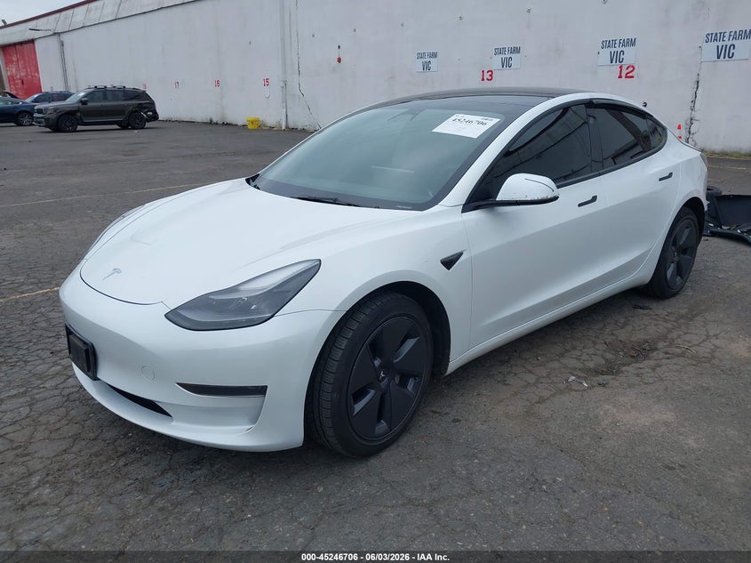 2023 Tesla Model 3 VIN 5YJ3E1EA7PF561555 IAAI salvage auction — REAR END, Salvage (Oregon), sold $6,200 on 2026-07-16 (photo 2)