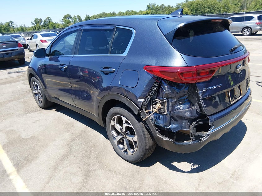 2021 Kia Sportage VIN KNDPM3AC9M7937228 IAAI salvage auction — REAR END, Salvage Title, sold $3,900 on 2026-07-25 (photo 3)
