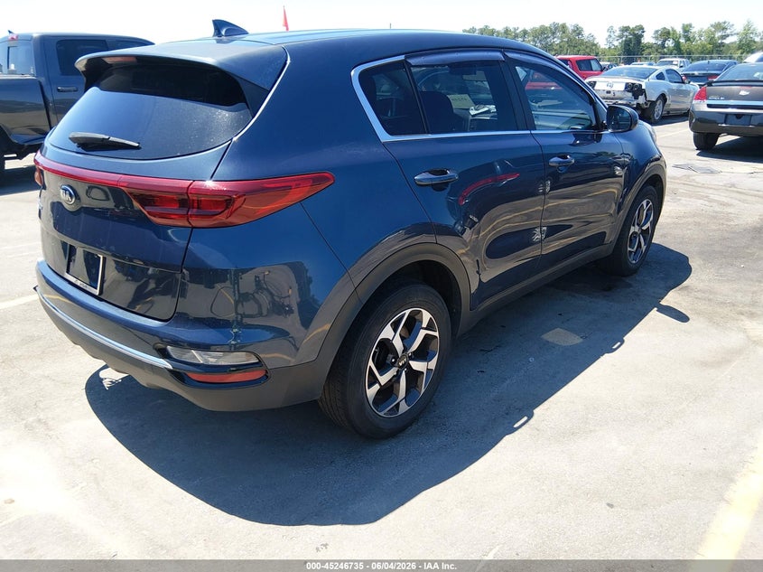 2021 Kia Sportage VIN KNDPM3AC9M7937228 IAAI salvage auction — REAR END, Salvage Title, sold $3,900 on 2026-07-25 (photo 4)