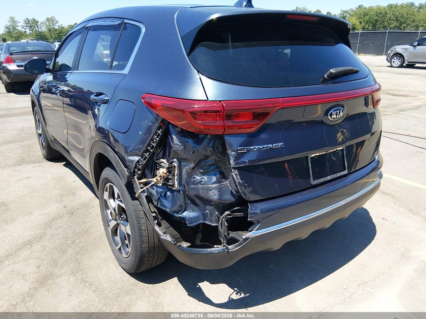 2021 Kia Sportage VIN KNDPM3AC9M7937228 IAAI salvage auction — REAR END, Salvage Title, sold $3,900 on 2026-07-25 (photo 6)