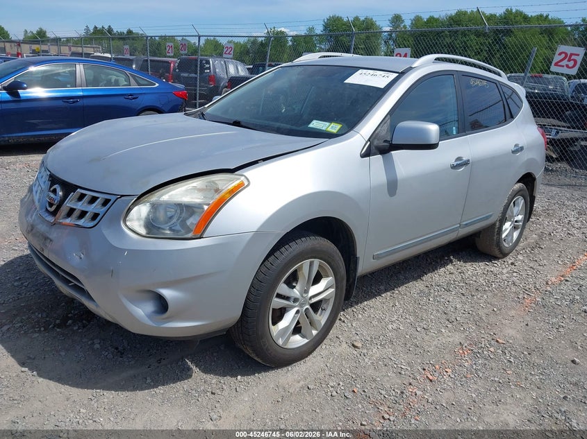 2012 Nissan Rogue VIN JN8AS5MV2CW717734 IAAI salvage auction — FRONT END, Salvage Title, sold $450 on 2026-07-16 (photo 2)