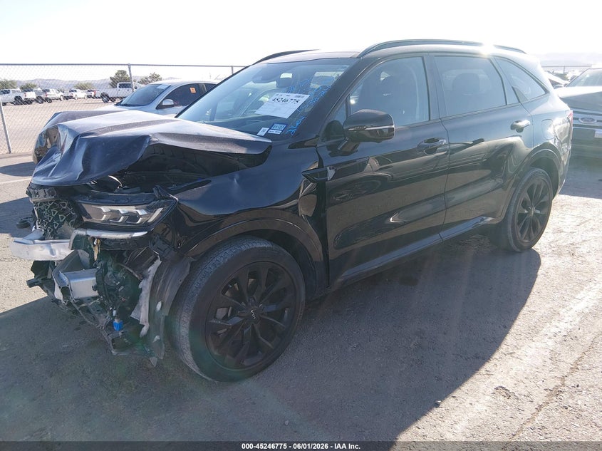 2022 Kia Sorento VIN 5XYRK4LF5NG153824 IAAI salvage auction — FRONT END, Salvage Title, sold $25 on 2026-07-29 (photo 2)