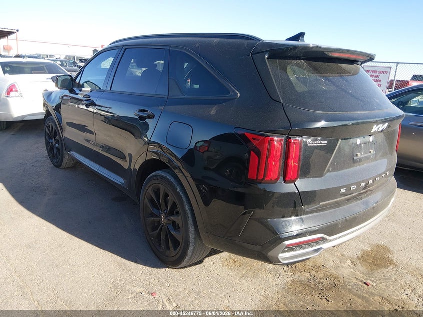 2022 Kia Sorento VIN 5XYRK4LF5NG153824 IAAI salvage auction — FRONT END, Salvage Title, sold $25 on 2026-07-29 (photo 3)