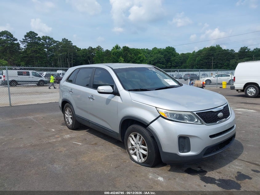 2014 Kia Sorento VIN 5XYKT4A67EG425789 IAAI salvage auction — FRONT END, Nrc Lienholder Repossession Paperwork (Georgia), sold $775 on 2026-07-08 (photo 1)