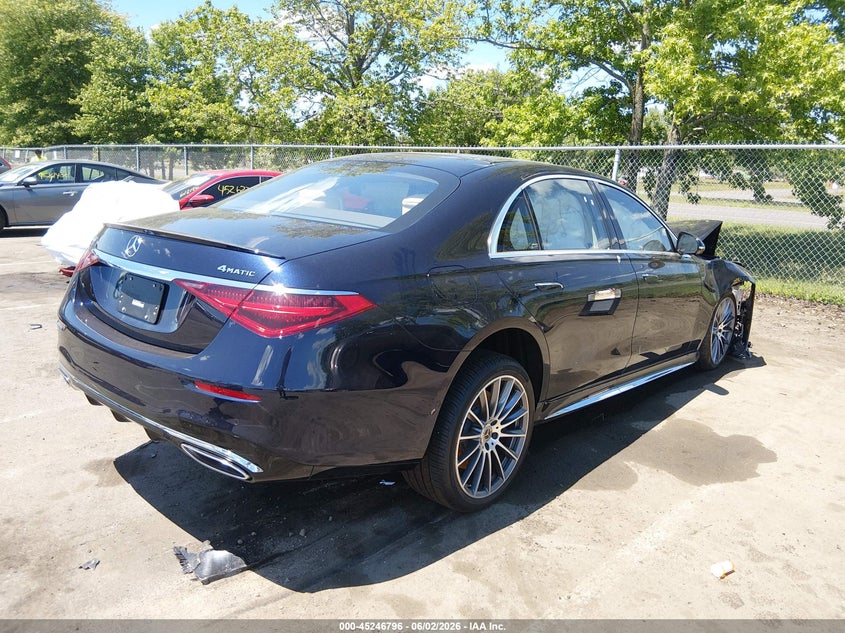 2024 Mercedes-benz S-klasse VIN W1K6G7GBXRA284384 IAAI salvage auction — FRONT END, Salvage (New Jersey), sold $38,950 on 2026-07-13 (photo 4)