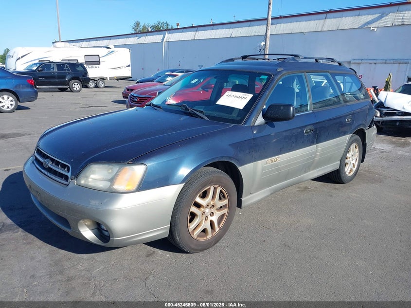 2001 Subaru Outback VIN 4S3BH665817626671 IAAI salvage auction — REAR END, Salvage (Oregon), sold $250 on 2026-07-09 (photo 2)