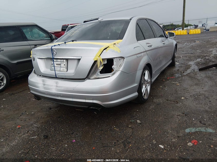 2010 Mercedes-benz C-klasse VIN WDDGF5EB9AF421479 IAAI salvage auction — REAR END, Clear (Tennessee), sold $1,100 on 2026-08-05 (photo 4)