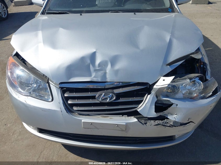 2008 Hyundai Elantra VIN KMHDU46DX8U296586 IAAI salvage auction — FRONT END, Salvage (California), sold $1,000 on 2026-07-08 (photo 6)