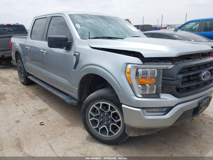 2023 Ford F-150 VIN 1FTEW1CP5PKG23504 IAAI salvage auction — LEFT FRONT, Salvage Title, sold $7,900 on 2026-07-28 (photo 1)