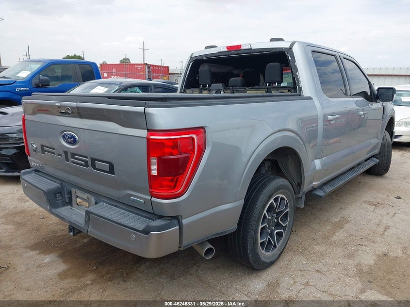 2023 Ford F-150 VIN 1FTEW1CP5PKG23504 IAAI salvage auction — LEFT FRONT, Salvage Title, sold $7,900 on 2026-07-28 (photo 4)
