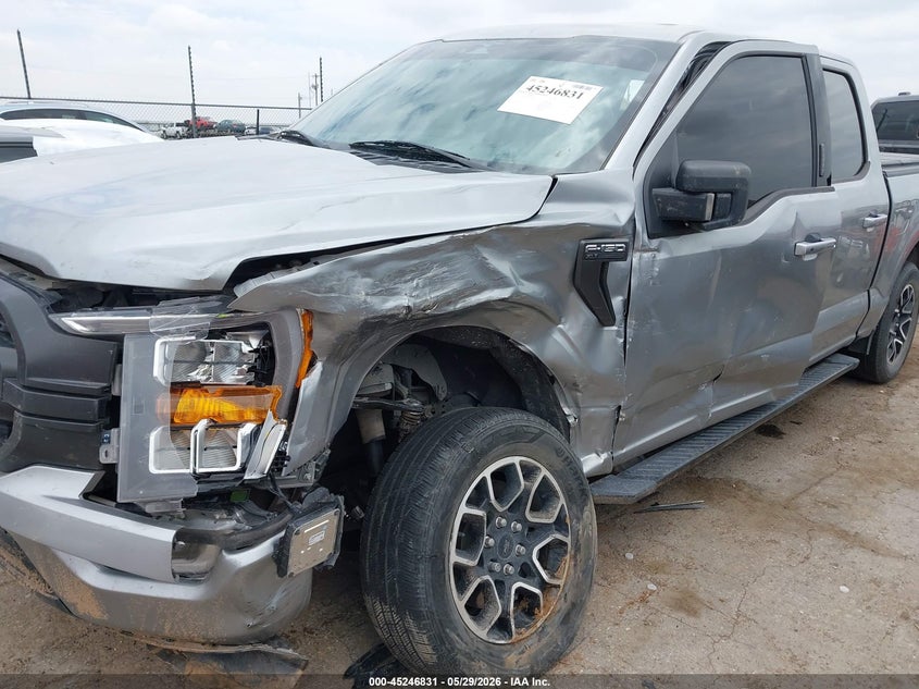 2023 Ford F-150 VIN 1FTEW1CP5PKG23504 IAAI salvage auction — LEFT FRONT, Salvage Title, sold $7,900 on 2026-07-28 (photo 6)
