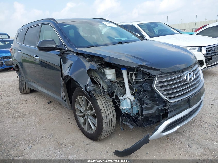 2018 Hyundai Santa fe VIN KM8SM4HF6JU282261 IAAI salvage auction — RIGHT FRONT, Salvage Title, sold $3,100 on 2026-07-20 (photo 1)