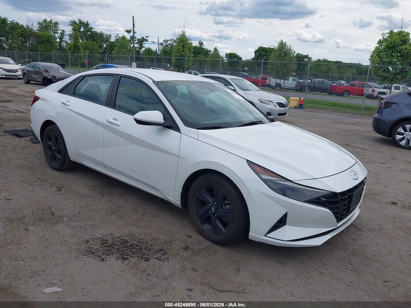2022 Hyundai Elantra VIN 5NPLM4AG7NH085949 IAAI salvage auction — LEFT FRONT, Salvage Title, sold $4,500 on 2026-07-14 (photo 1)