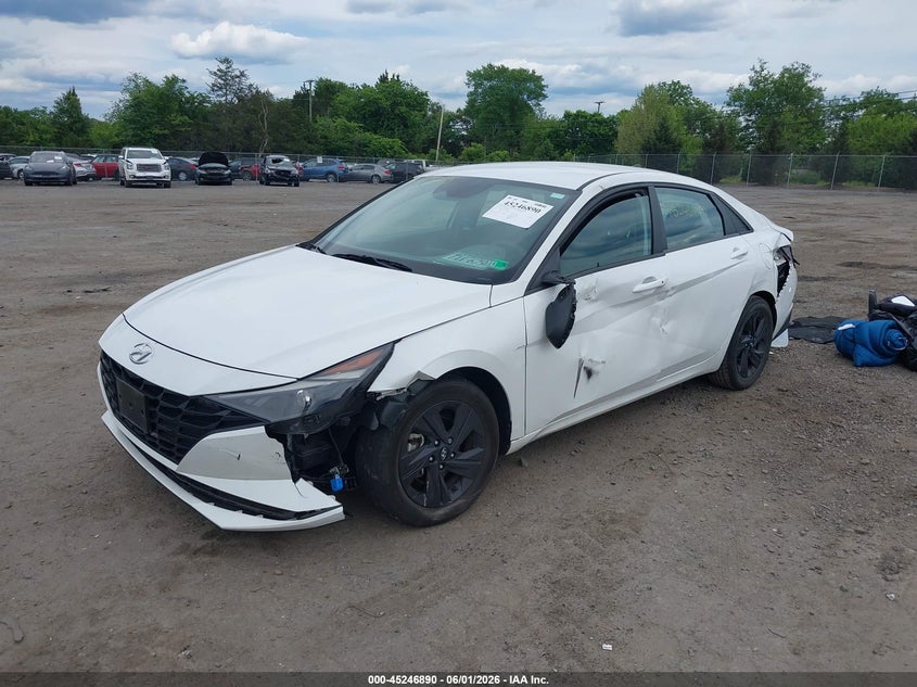 2022 Hyundai Elantra VIN 5NPLM4AG7NH085949 IAAI salvage auction — LEFT FRONT, Salvage Title, sold $4,500 on 2026-07-14 (photo 2)