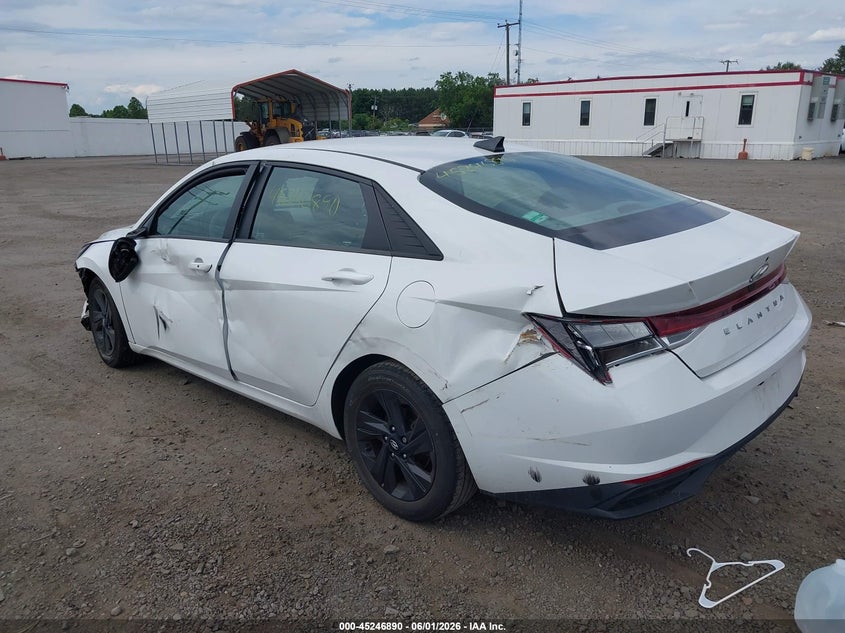 2022 Hyundai Elantra VIN 5NPLM4AG7NH085949 IAAI salvage auction — LEFT FRONT, Salvage Title, sold $4,500 on 2026-07-14 (photo 3)