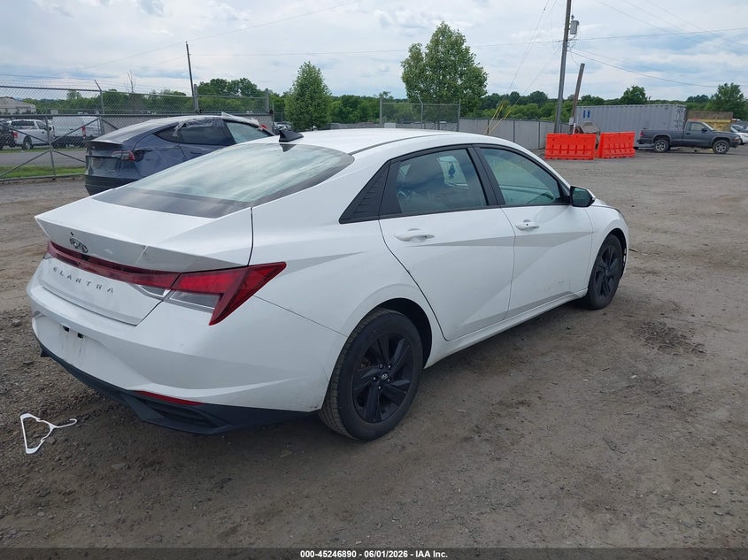 2022 Hyundai Elantra VIN 5NPLM4AG7NH085949 IAAI salvage auction — LEFT FRONT, Salvage Title, sold $4,500 on 2026-07-14 (photo 4)