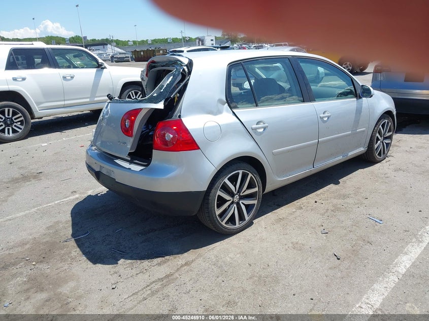 2007 Volkswagen Rabbit VIN WVWDS71K47W076073 IAAI salvage auction — REAR END, Salvage (New Jersey), sold $25 on 2026-07-20 (photo 4)