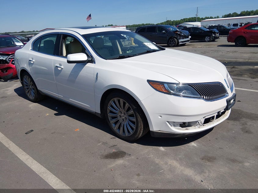 2014 Lincoln Mks VIN 1LNHL9DKXEG612341 IAAI salvage auction — FRONT END, Salvage Title, sold $1,000 on 2026-07-17 (photo 1)