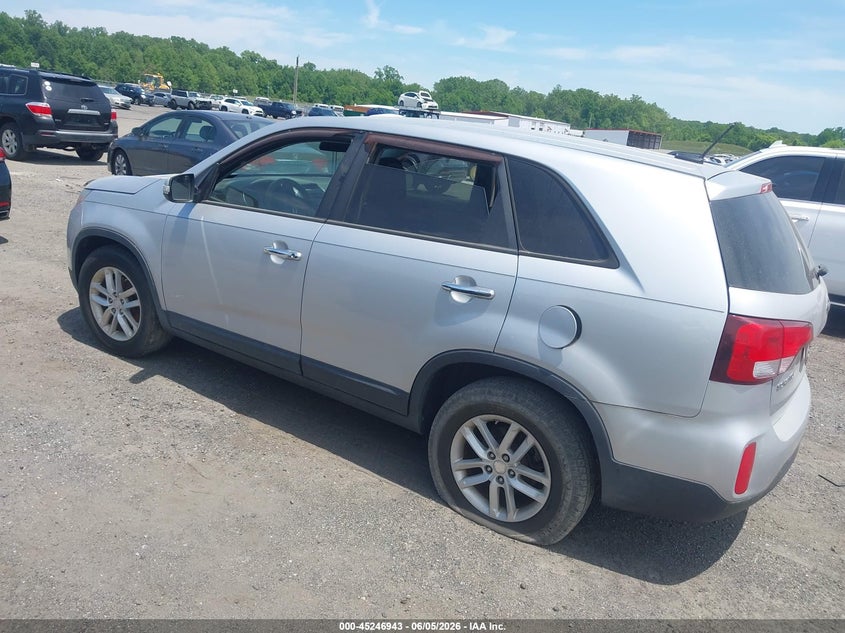 2014 Kia Sorento VIN 5XYKT3A66EG495956 IAAI salvage auction — THEFT, Salvage - Greater Than 75% (Maryland), sold $650 on 2026-07-29 (photo 3)
