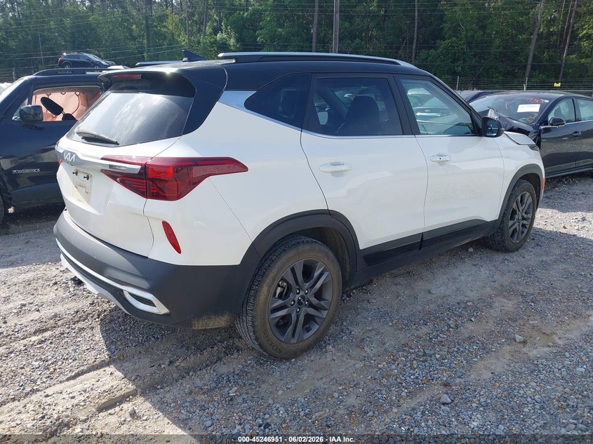 2023 Kia Seltos VIN KNDEU2AA2P7373846 IAAI salvage auction — LEFT FRONT, Salvage (Mississippi), sold $7,000 on 2026-07-17 (photo 4)