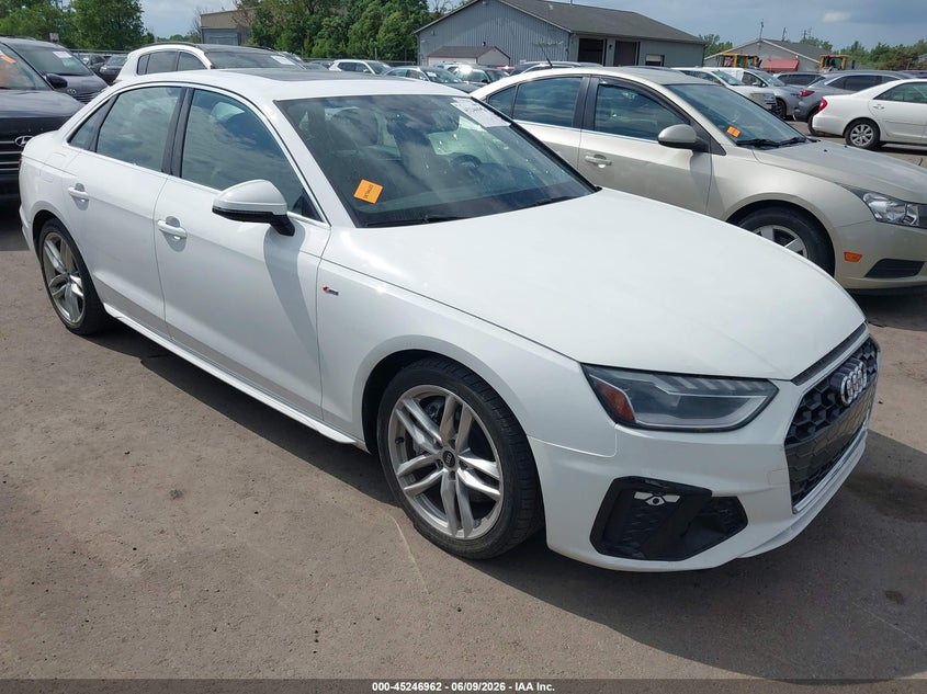 2022 Audi A4 VIN WAUEAAF44NN014543 IAAI salvage auction — HAIL, Salvage (Ohio), sold $1,000 on 2026-07-21 (photo 1)