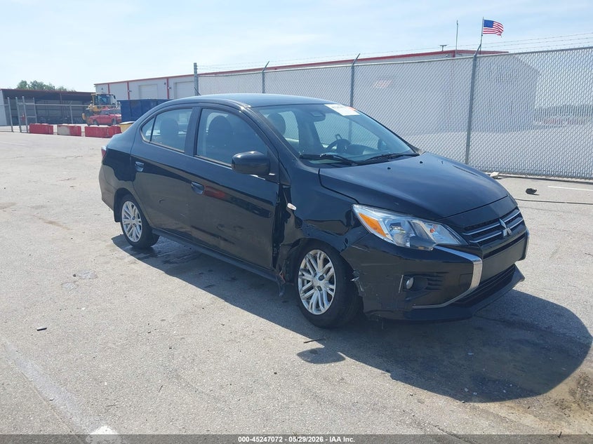 2023 Mitsubishi Mirage VIN ML32FUFJXPHF00876 IAAI salvage auction — RIGHT FRONT, Salvage Title, sold $1,600 on 2026-07-16 (photo 1)