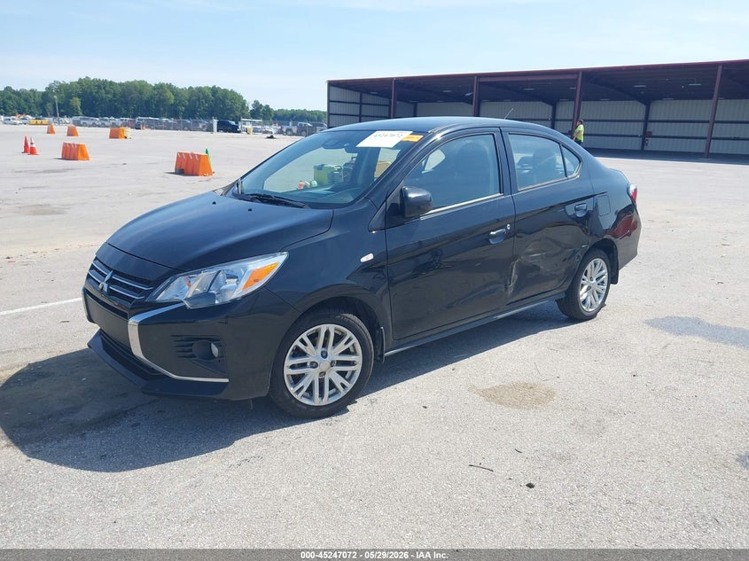 2023 Mitsubishi Mirage VIN ML32FUFJXPHF00876 IAAI salvage auction — RIGHT FRONT, Salvage Title, sold $1,600 on 2026-07-16 (photo 2)