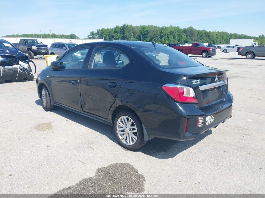 2023 Mitsubishi Mirage VIN ML32FUFJXPHF00876 IAAI salvage auction — RIGHT FRONT, Salvage Title, sold $1,600 on 2026-07-16 (photo 3)