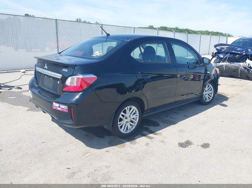 2023 Mitsubishi Mirage VIN ML32FUFJXPHF00876 IAAI salvage auction — RIGHT FRONT, Salvage Title, sold $1,600 on 2026-07-16 (photo 4)