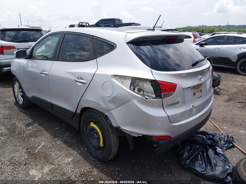 2011 Hyundai Tucson VIN KM8JUCAC4BU228416 IAAI salvage auction — LEFT SIDE, Clear (Oklahoma), sold $2,000 on 2026-08-01 (photo 3)