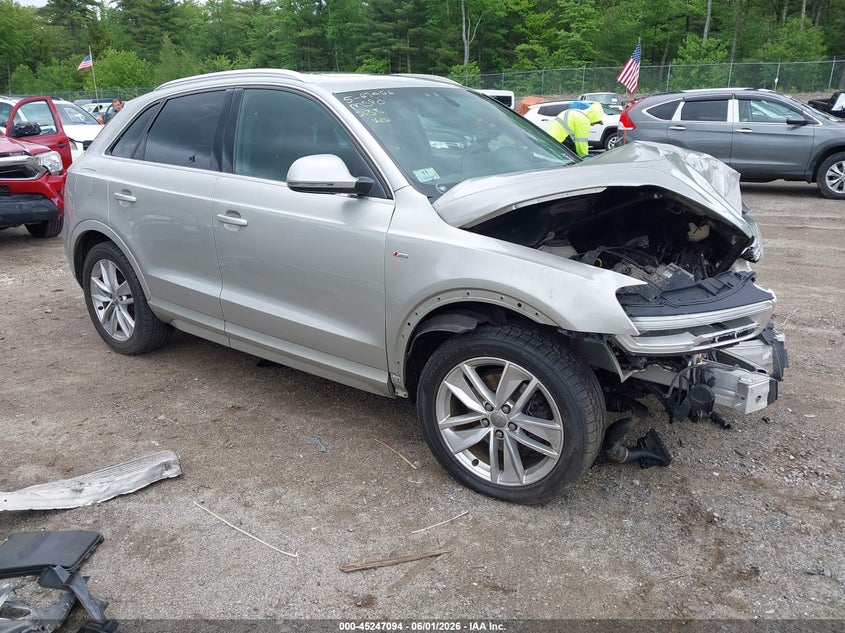 2018 Audi Q3 VIN WA1JCCFS4JR010138 IAAI salvage auction — FRONT END, Salvage (Massachusetts), sold $525 on 2026-07-24 (photo 1)