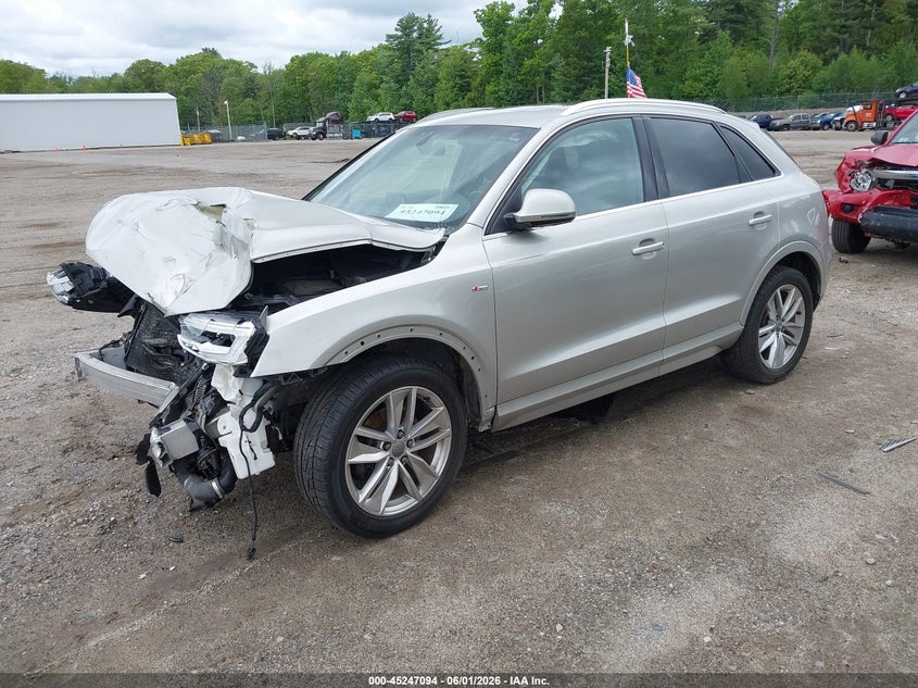 2018 Audi Q3 VIN WA1JCCFS4JR010138 IAAI salvage auction — FRONT END, Salvage (Massachusetts), sold $525 on 2026-07-24 (photo 2)