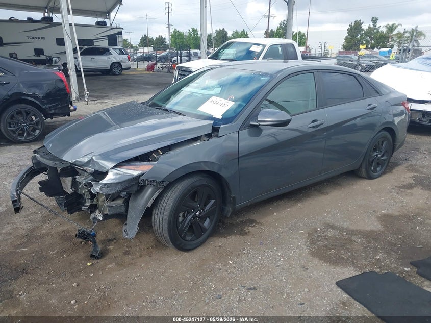 2023 Hyundai Elantra VIN KMHLM4AG4PU577925 IAAI salvage auction — FRONT END, Salvage (California), sold $2,150 on 2026-07-28 (photo 2)