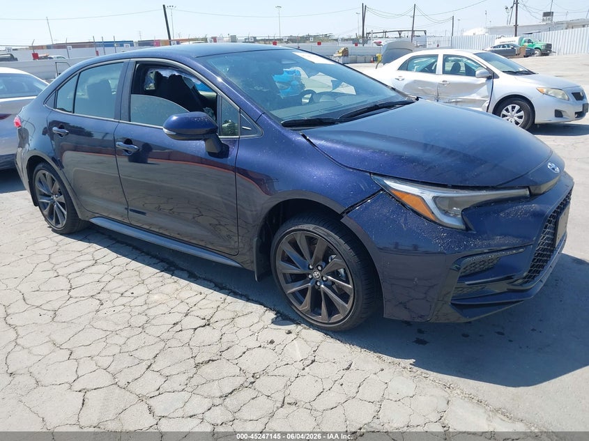 2026 Toyota Corolla VIN JTDBCMFEXT3147293 IAAI salvage auction — LEFT SIDE, Salvage Title, sold $8,775 on 2026-07-15 (photo 1)