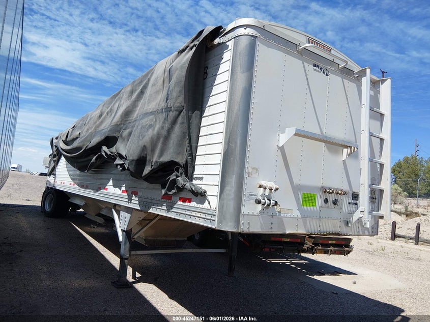 2020 Timpte Grain trailer VIN 1TDH42223LB167219 IAAI salvage auction — SIDE, Salvage (New Mexico), sold $500 on 2026-07-15 (photo 1)