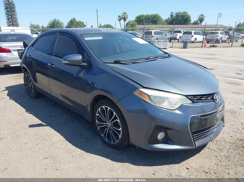 2015 Toyota Corolla VIN 5YFBURHE4FP274074 IAAI salvage auction — REAR END, Salvage (California), sold $1,650 on 2026-07-28 (photo 1)